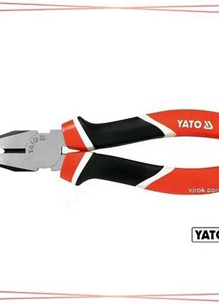 Плоскогубці комбіновані yato 160 мм з індуктивним загартуванням та шліфуванням для промисловості sku_yt-1940