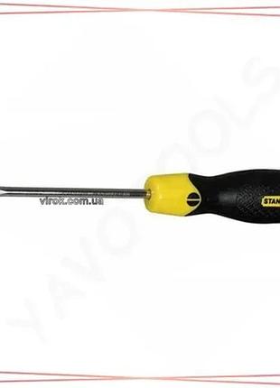 Викрутка плоска stanley cushion grip sl 6,5 мм 150 мм магнітна ручка для монтажу гвинтів в дерево sku_0-64-919