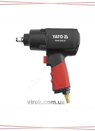 Гайковерт пневматический yato квадрат 1/2" момент 1356 nm инструмент для автосервиса и ремонта sku_yt-0953