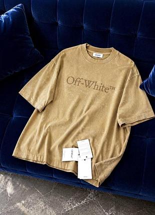 Футболка унісекс беж off-white tm