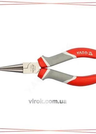 Круглогубці нікельовані yato 160 мм універсальні інструменти для роботи з дротом та металом sku_yt-2030