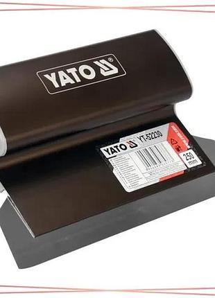 Шпатель для фінішного шпаклювання yato 250 мм алюмінієва ручка зі змінним лезом для ремонту та оздобле sku_yt-52230