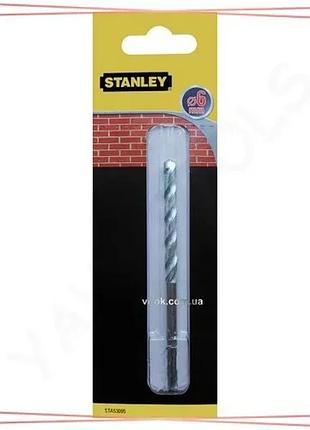 Свердло по кирпичу stanley ø6х100/60 мм бур для кирпичной кладки инструмент для сверления sku_sta53095-qz