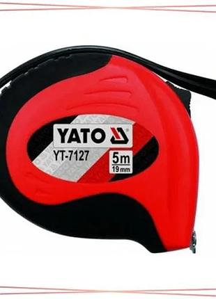 Рулетка yato 3 м х 16 мм с магнитным наконечником измерительный инструмент для строительства и ремонта sku_yt-7126