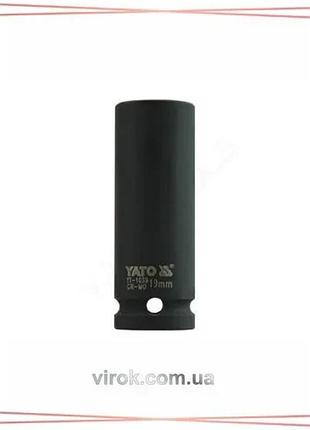 Головка торцева ударная 6-гранная yato 1/2" 19 мм длина 78 мм для ударного инструмента sku_yt-1039