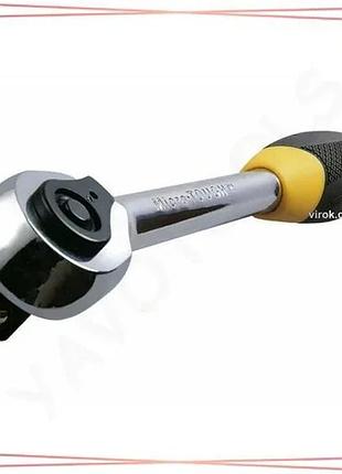 Трещотка stanley microtough квадрат 3/8" длина 208 мм инструмент для работы с гайками и болтами sku_4-85-577