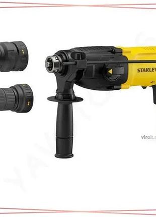 Перфоратор мережевий stanley sds+ 800 вт 3,4 дж 3 режими з змінним патроном для будівництва та ремонту sku_shr264k