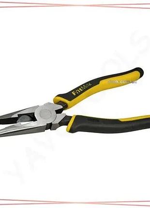 Щипці тонкогубці подовжені stanley fatmax 200мм для роботи в обмежених місцях плоскі щипці sku_0-89-870
