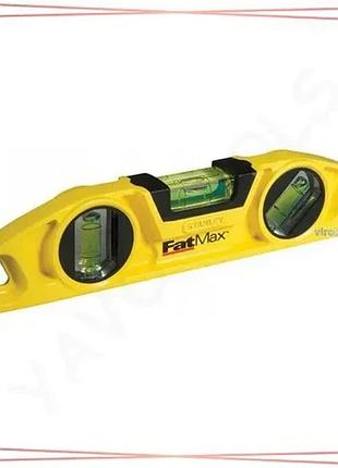 Магнитный уровень stanley fatmax torpedo 22 см 3 капсулы алюминиевый корпус инструмент для строительст sku_0-43-603