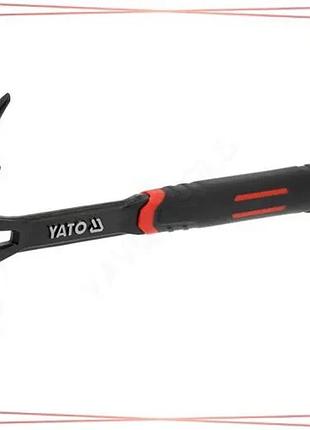 Молоток сталевий монолітний yato 600 г довжина 345 мм для видалення цвяхів з нековзною ручкою sku_yt-45744