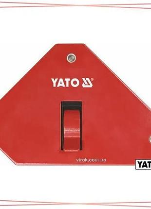 Струбцина магнитная для сварки с переключателем yato 13.5 кг 85 х 139 х 25 мм сварочный инструмент sku_yt-0868