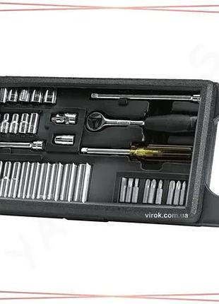 Набір головок торцевих stanley 1/4" 35 шт з інструментами ключі для ремонту та обслуговування авто sku_1-87-010