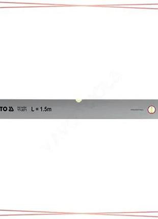 Правило-уровень yato 3000мм 2 пузырька алюминиевый строительный уровень для точного измерения sku_yt-3074