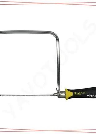 Лобзик stanley fatmax l=160 мм з 3 запасними пилками електроінструмент для різання дерева та металу sku_0-15-106