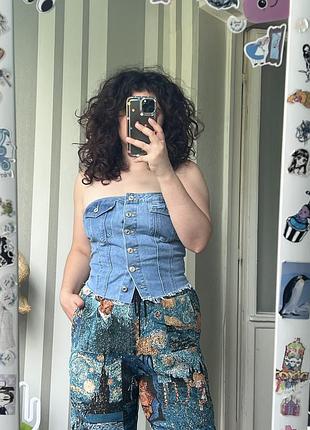 Топ джинсовий
