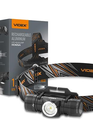 Налобный светодиодный фонарик videx vlf-h065a 1200lm 5000k