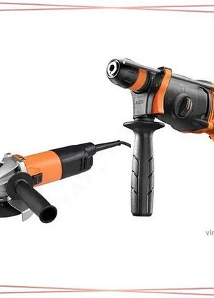 Перфоратор та кутова шліфмашинка aeg kh24ie ws8-115s у футлярі для будівництва та ремонту sku_jp240b2c