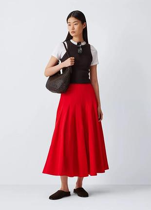 Спідниця міді зі складками з шерсті vintage