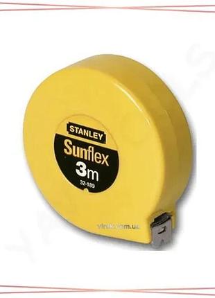 Рулетка stanley sunflex 3 м без фиксатора измерительная лента для строительства и ремонта sku_0-32-189