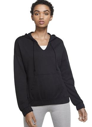 Женский черный худи- свитшот nike dri fit core collection coverup размер м