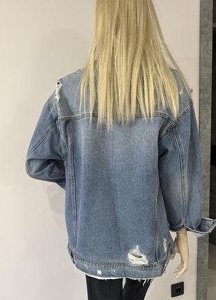 Джинсова куртка zara 4