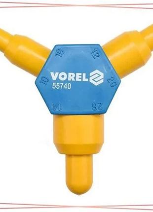 Калибратор для труб pex-al-pex vorel ø 10x16 12x20 14x26 мм инструмент для монтажа трубопроводов sku_55740