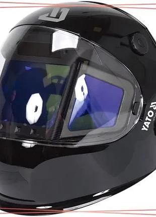 Маска електрозварювальника yato yt-73938 з автозатемненням 117х156х9,4мм для зварювання та шліфування sku_yt-73938