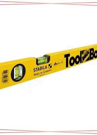 Уровень stabila toolbox 43 см точность 0,50 mm/m 2 пузырька строительный уровень для измерений sku_16320