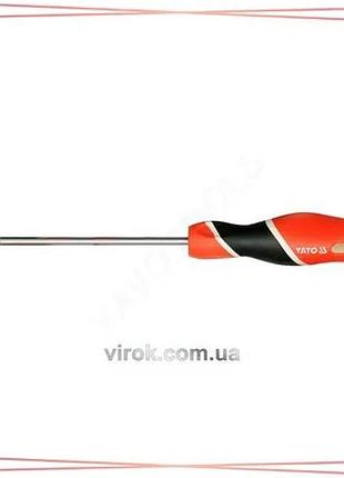 Викрутка крестовая yato philips ph2 300 мм инструмент для работы с крепежом отвертка sku_yt-25932