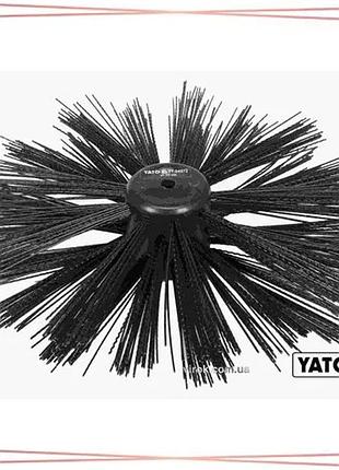 Щетка для очистки канализации yato ø25 см нейлоновая и полипропиленовая щетка для труб очистка трубопр sku_yt-24972