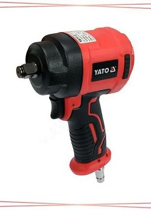 Гайковерт пневматический yato mini 1/2" 1200nm рабочий давление 6,3 bar для автосервиса и ремонта sku_yt-09515