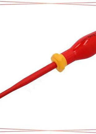 Діелектрична викрутка з шліцом torx yato t30 125 мм ізольована ручка з поліпропілену для електромонтаж sku_yt-282673