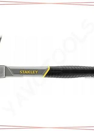 Молоток бляхара stanley lathammer fiberglas 600 г з цвяхотягом двокомпонентна ручка для ремонту та буд sku_stht0-51311