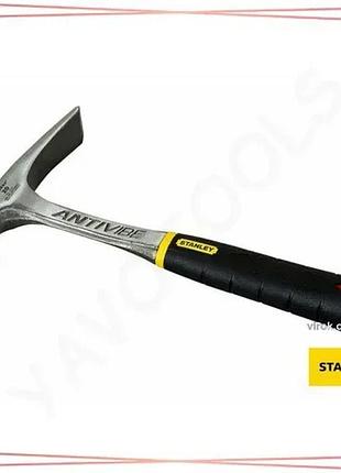 Молоток муляра stanley fatmax antivibe 570г сталева ергономічна ручка для будівництва та ремонту sku_1-54-022