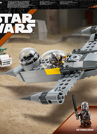 Конструктор lego star wars зоряний винищувач n-1 мандо та грогу 92 деталі (75410)