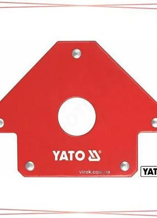 Магнитная струбцина для сварки yato 22,5 кг 102x150x17 мм для соединения металла под углом sku_yt-0864