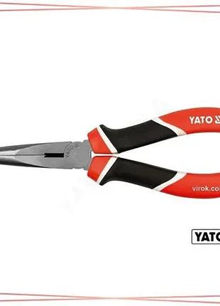 Довгогубці вигнуті yato 160мм crv 55 инструмент для работы с мелкими деталями плоскогубцы sku_yt-1945