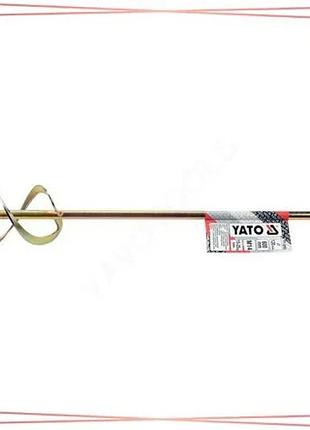 Миксер для строительных смесей yato оцинкованный ø120 x 600 мм м14 для растворов 15-25 кг sku_yt-5503