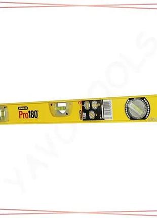 Уровень stanley pro180 60 см 3 капсулы профессиональный строительный инструмент для разметки sku_1-42-920