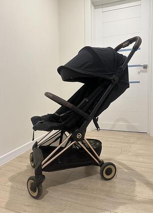 Візочок cybex coya rose gold + бампер