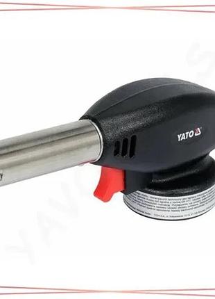 Кухонный газовый пальник yato 1,3 квт для фламбирования и приготовления мяса температура 1300°c sku_yg-30105