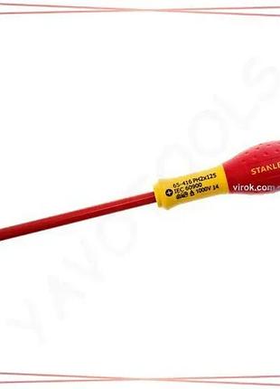 Изолированная крестовая отвертка stanley fatmax philips ph2 125 мм для работы с электричеством vde 100 sku_0-65-416