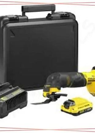 Акумуляторний реноватор stanley fatmax sfmce500d2k-qw 20v 2 акумулятори 2,0 аг кейс для ремонту та буд sku_sfmce500d2k-qw