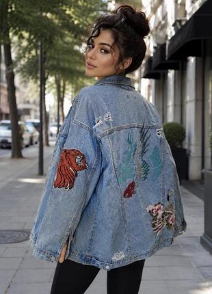 Джинсова куртка missguided oversize