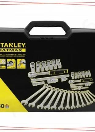 Набір головок торцевих 1/4х1/2 50 предметів stanley fatmax комплект для ремонту та обслуговування авто sku_fmmt82827-1