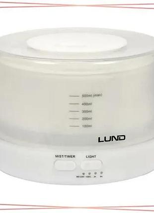 Ультразвуковий дифузор аромату lund 500 мл 12 вт з rgb підсвічуванням для ароматерапії і зволоження по sku_66904