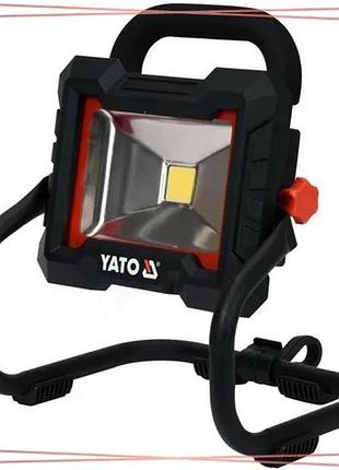 Прожектор переносний yato smd-діодний li-ion 18в 1600 лм 180° без акумулятора світлодіодний освітлювач sku_yt-82961