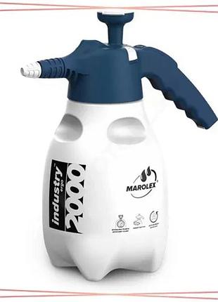 Оприскувач ручний marolex industry ergo 2l 0,4mpa для дезінфекції спортзалів та автомобілів 3d flex sku_s093.103