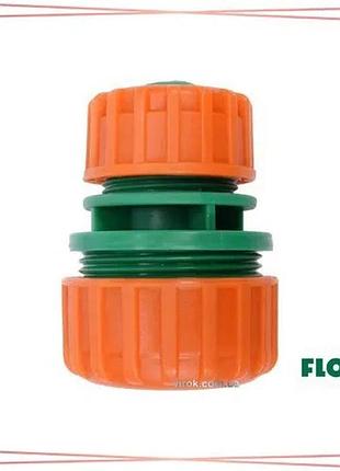 Муфта соединительная для водяных шлангов 1/2"-3/4" flo пластиковая для садового полива sku_89011
