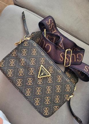 Кросс-боди "guess ausa", текстильный ремешок.